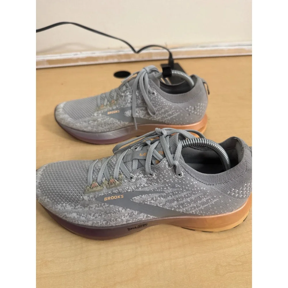 Brooks Levitate 3 Grey Copper Metallic Running Shoes 1203001B134 Womens 11